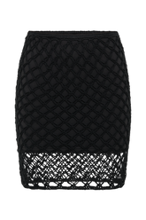 Braelyn Knit Low Rise Mini Skirt - Black